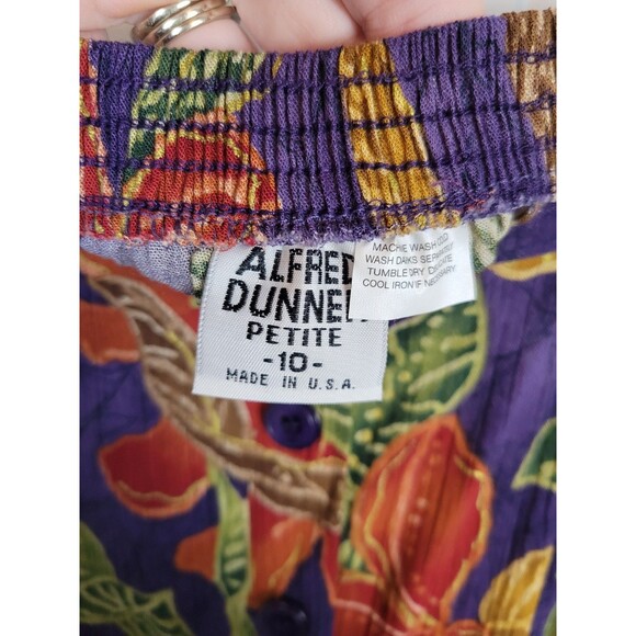 Alfred Dunner Vintage Floral Midi Skirt Size 10 Petite - Picture 4 of 6